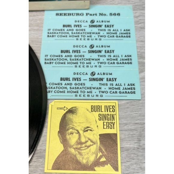 Burl Ives Singin Easy Compact 33 Jukebox 7" Record DECCA 7-34205 Mini LP - Picture 4 of 6